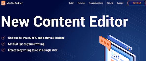 Screenshot of SEO PowerSuite Content Editor